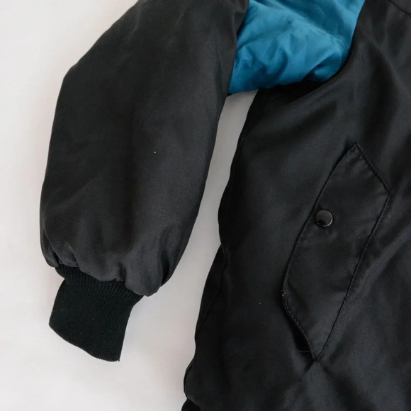 Vintage Edco 80's Black Snowmobile & Ski Winter  jacket Coat - Picture 10 of 14